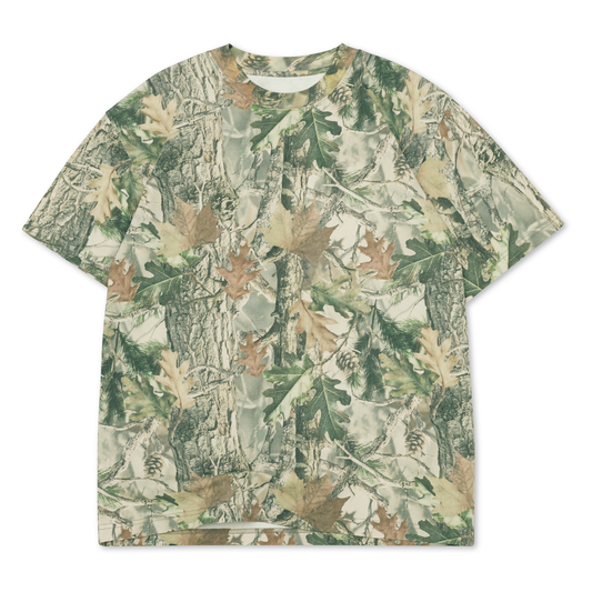 Oversized Box Short Sleeve Tee-7oz, VINTAGE WOOD CAMO