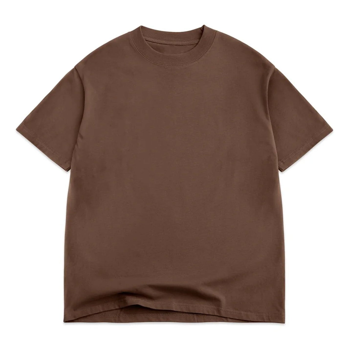 Oversized Box Short Sleeve Tee-7oz, CHOCOLATE