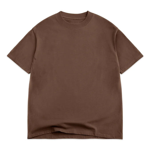 Oversized Box Short Sleeve Tee-7oz, CHOCOLATE