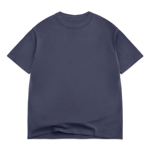 Oversized Box Short Sleeve Tee-7oz, NAVY