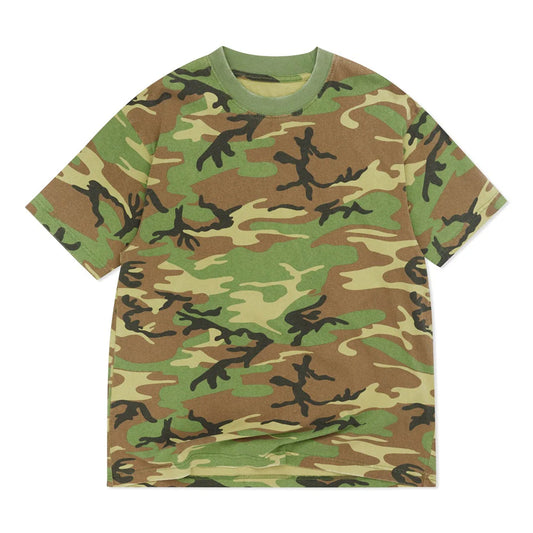 Oversized Box Short Sleeve Tee-7oz, VINTAGE CAMO